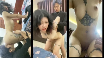 紋身妹被內射，我在打遊戲她就受不了來勾引我